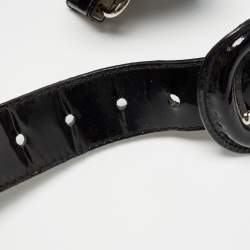 Pre Owned Burberry Black Quilted Patent Leather Brooke Hobo