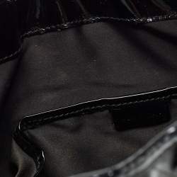 Pre Owned Burberry Black Quilted Patent Leather Brooke Hobo