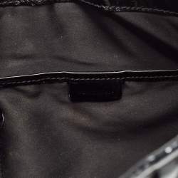 Pre Owned Burberry Black Quilted Patent Leather Brooke Hobo