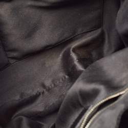 Pre Owned Burberry Black Quilted Patent Leather Brooke Hobo