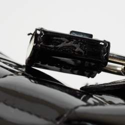 Pre Owned Burberry Black Quilted Patent Leather Brooke Hobo