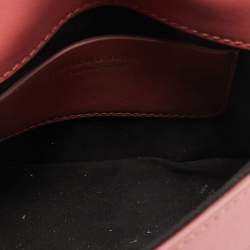 Burberry Old Rose Pink Leather Mini DK88 Top Handle Bag