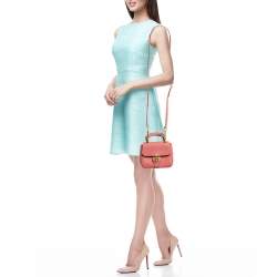Burberry Old Rose Pink Leather Mini DK88 Top Handle Bag