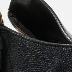 مملوكة مسبقًا Burberry Black/Beige House Check Fabric and Leather Small Canterbury Tote