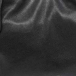 مملوكة مسبقًا Burberry Black/Beige House Check Fabric and Leather Small Canterbury Tote