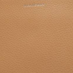 Burberry Brown/White Leather Bicolor Clutch