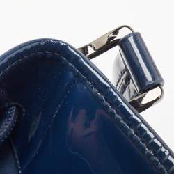 Pre Owned Burberry Blue Ombre Supernova Check PVC Bilmore Tote