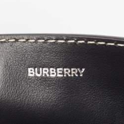 Burberry Blue/Black Canvas and Leather Luna Compact Wallet