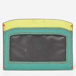 Burberry Multicolor Leather and Coated Canvas Card Holder