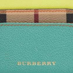 Burberry Multicolor Leather and Coated Canvas Card Holder