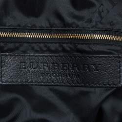 Pre Owned Burberry Orange Leather and Suede Tassel Satchel