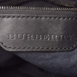 Burberry Smoked Check PVC and Leather Small Brooklyn Hobo