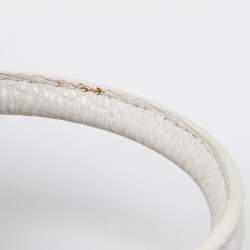 Pre Owned Burberry Blue/White House Check PVC and Leather Dome Satchel