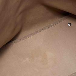 Pre Owned Burberry Beige/Blue Nova Check PVC and Patent Leather Shopper Tote