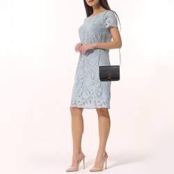 Pre Owned حقيبة كتف بربري ميني TB جلد أسود