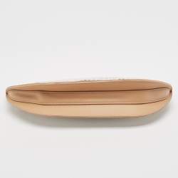 Burberry Beige Satin Studded Olympia Clutch