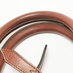 Pre Owned حقيبة بربري بولينغ أورشيد جلد وكانفاس كاروهات هاوس أسود / بيج