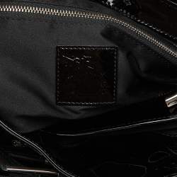 Pre Owned Burberry Black Quilted Patent Leather Large Beaton Tote