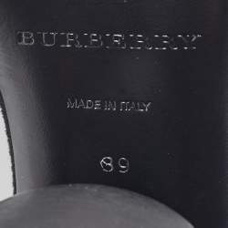 Burberry Black Suede Ankle Strap Sandals Size 39