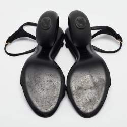 Burberry Black Suede Ankle Strap Sandals Size 39
