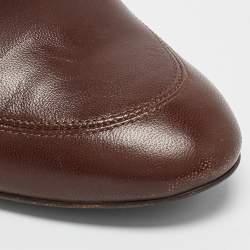 Burberry Brown Nova Check Coated Canvas and Leather High Cut Booties Size 36