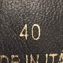 Burberry Black Suede And Neoprene Regis High Top Sneakers Size 40