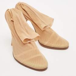 Burberry Beige Lace Sock Boots Size 38
