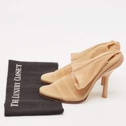 Burberry Beige Lace Sock Boots Size 38