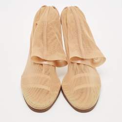 Burberry Beige Lace Sock Boots Size 38