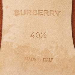 Burberry Brown/Black Suede and Leather Pointed Toe Pumps Size 40.5