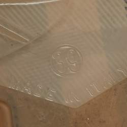 Burberry Transparent Rubber Thong Flat Sandals Size 39