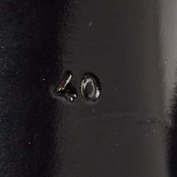 Pre Owned Burberry Black Leather Marham Buckle Sandals Size 40