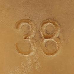 Pre Owned Burberry Navy Blue Leather Espadrille Wedge Sandals Size 38