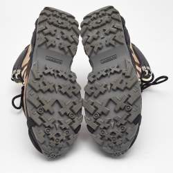 Burberry Multicolor Leather and Suede Tor Hiking Boots Size 39