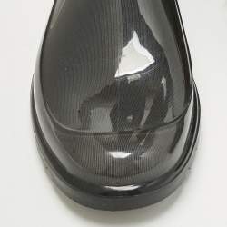 Pre Owned Burberry Green Rubber Marsh Rain Boots Size 37