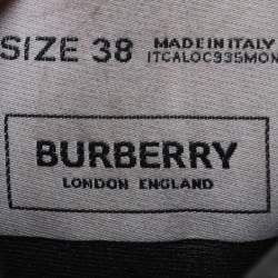 Pre Owned Burberry Beige/Black Vintage Check Fabric and Rubber Arthur Sneakers Size 38