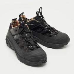 Pre Owned Burberry Black Nylon and Rubber Arthur Sneakers Size 39