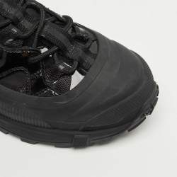 Pre Owned Burberry Black Nylon and Rubber Arthur Sneakers Size 39