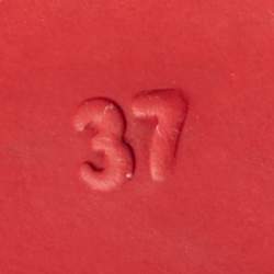 Pre Owned Burberry Red Rubber Pool Slide Size 37