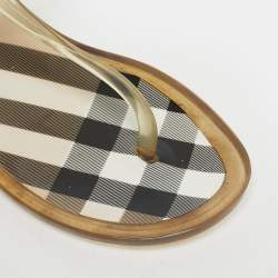 مملوكة مسبقًا Burberry Transparent Jelly Thong Flats Size 41