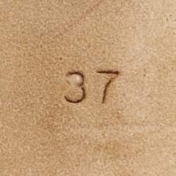 Pre Owned Burberry Beige Leather Ankle Strap Pumps Size 37