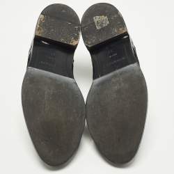 مملوكة مسبقًا Burberry Size 37 Black Lace, Mesh and Patent Leather Brogues