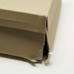 Pre Owned Burberry Size 3 Brown/Beige House Check Canvas and Leather Pointed Toe Buckle Pumps