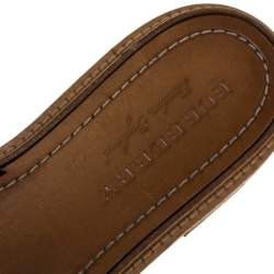 مملوكة مسبقًا صندل سلايد بربرى شعار فلات فولى نايلون أسود / أحمر مقاس 38.5