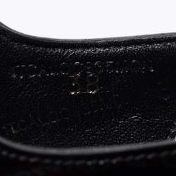 Burberry Black Nova Check Espadrille Platform Wedge Sandals Size 38
