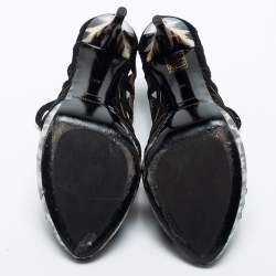 Burberry Black Cut Out Suede Ankle Booties Size 39