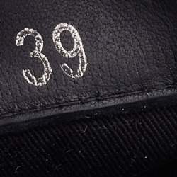 Pre Owned Burberry Beige/Brown Nova Check Canvas and Leather Low Top Sneakers Size 39