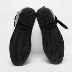Pre Owned Burberry Black Rubber Belted Equestrian Rain Boots Size 38