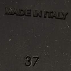 Pre Owned Burberry Brown Check Canvas and  Leather Warlow Platform Wedge Sandals Size 37