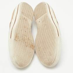 Burberry Tricolor Nova Check Canvas Gauden Sneakers Size 38